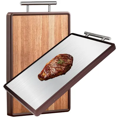 Immagine prodotto di Tagliere a doppio lato con maniglie e scanalature