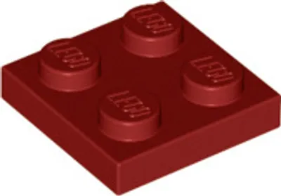 Zdjęcie produktu dla 50 elementów LEGO nr 3022 w kolorze ciemnoczerwonym