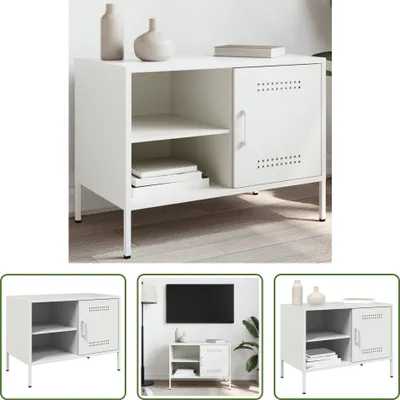 Produktbild von The Living Store TV-Schrank Weiß 68x39x50,5 cm Stahl