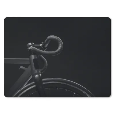 Produktbild von MuchoWow® Mauspad Mousepad Fahrrad - Lenker - Schwarz - Weiß 23x19 cm - Mousepads - Maus Mat - Pad - Mausunterlage - Schreibtischunterlage - Mauspad