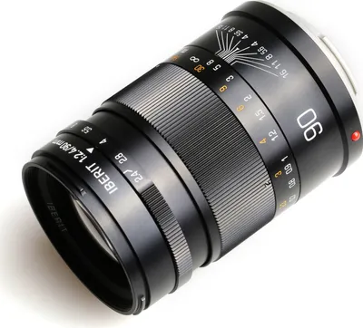 Produktbild von Kipon Iberit 90mm F2,4 Vollformat Objektiv – kompatibel mit Sony E – Fotoobjektiv mit fünf Brennweiten 24-90 mm, APS-C Sensoren, robustes Gehäuse