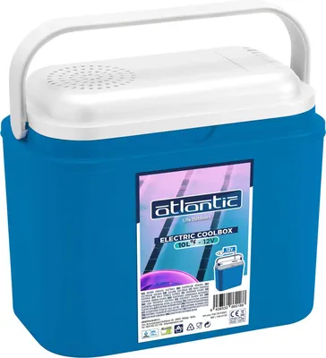 Obrázek produktu pro Chladicí box ATLANTIC, 10 litrů, aktivní, 12 V, chlazení, bez BPA, modrý