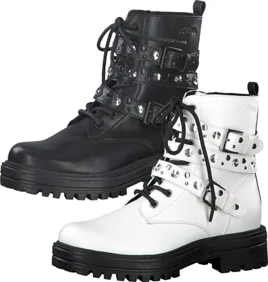 Produktbild von s.Oliver Damen Stiefeletten Schnürboots Plateau 5-25236-25, Größe:39 EU, Farbe:Weiß