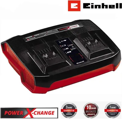 Produktbild von Original Einhell Ladegerät Power X-Twincharger 3A -Change (Li-Ion, gleichzeitiges Laden von 2x 18V Akkus