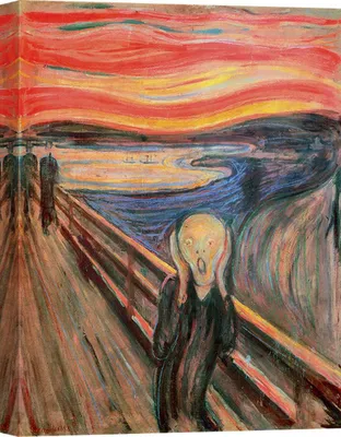 Immagine prodotto di Stampa su tela - Edvard Munch, L'urlo - 100x70 cm