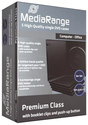 Produktbild von MediaRange DVD Leerbox 5pcs Single retail