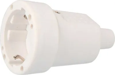 Obrázek produktu pro Edm Pvc 10/ T/tl Ip44 Vzduchová základna 4,8 mm 16a 250v Bílá Bílá Jedna velikost