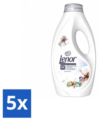 Produktbild von 5 x Lenor Flüssigwaschmittel Baumwollfrische - 900 ml - Vorteilspackung - 5 Stücke