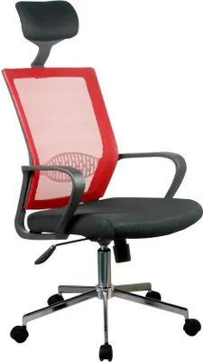 Image de Akord Chaise De Bureau Rouge 49X50X120
