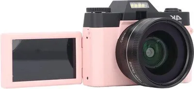 Obrázek produktu pro Kompaktní 48MP 4K kamera s 16násobným zoomem a 3palcovým displejem, růžová