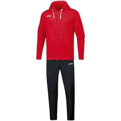 Produktbild von JAKO Damen Jogginganzug Base mit Kapuze, Farbe:rot, Größe:42