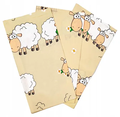 Produktbild von Nyks Kissenbezüge Baumwolle Schafmotiv 3er-Set