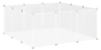 Produktbild von PawHut Freilaufgehege DIY Freigehege Laufgitter Kleine Haustiere 12 Platten