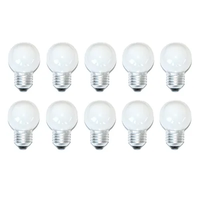 Produktbild von 10 x Glühbirne Glühlampe Tropfen 40W 40 Watt E27 Opal Weiss MATT Kugellampe