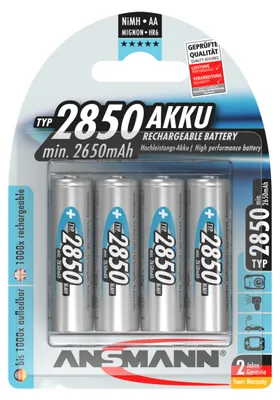 Produktbild von ANSMANN Akku Mignon AA 2650 mAh 1,2V Ni-MH,4 Stück