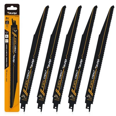 Obrázek produktu pro Příčné pilové listy pro kov a dřevo, 300 mm, 8 + 10 zubů na palec
