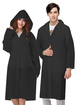 Produktbild von Regenjacke mit Kapuze - Wasserfester und Wiederverwendbarer EVA Stoff - Multifunktional