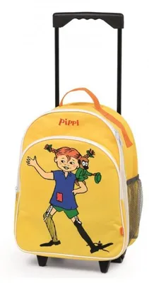 Productafbeelding van Kinderboekentrolley Pippi Langkous, geel, kinderkoffer, speelgoed