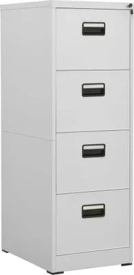 Produktbild von Aktenschrank Hellgrau 46x62x133 cm Stahl