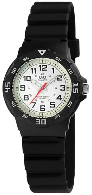 Produktbild von Q&Q Uniuhr mit Silikonarmband, 10 bar