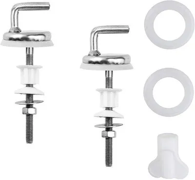 Produktbild von Edelstahl-Toilettenbrillen-Halter, 2er-Set, universell