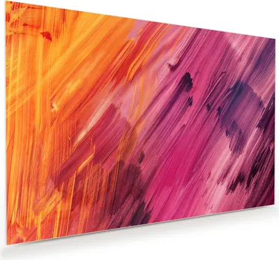 Produktbild von Glasbild 75x50cm in XXL für Wohnzimmer, Schlafzimmer Motiv Abstrakte Farben