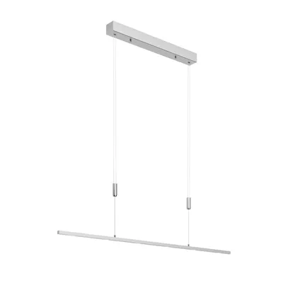 Produktbild von Lucande LED-Hängelampe Arnik, 120 cm, nickelfarben, dimmbar