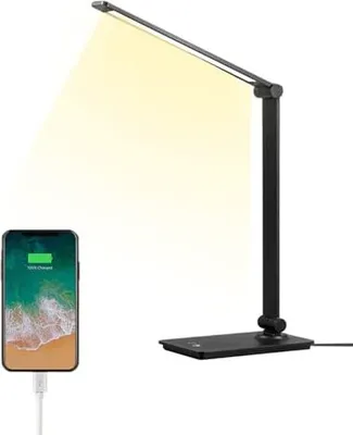 Image de Lampe de bureau Elitun, table USB 5 couleurs, 3 niveaux