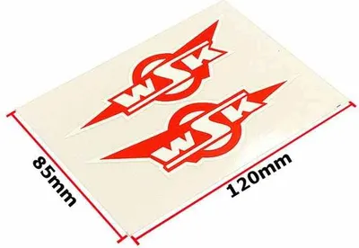 Zdjęcie produktu dla Wsk Czerwona Naklejka Kompl.
