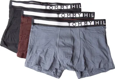 Obrázek produktu pro TH TOMMY HILFIGER Pánské boxerky, balení po 3 kusech, elastické bavlněné spodní prádlo, č. výrobku UM0UM02202 TRUNK 3P, velikost S / obvod 28–30 cm / 71–76 cm, 95 % bavlna, 5 % Elastan
