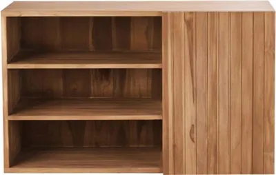 Produktbild von Waschbeckenunterschrank aus massivem Teakholz