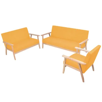 Zdjęcie produktu dla VidaXL 274919, Żółty, Poliester, 1580 mm, 670 mm, 735 mm, 146 cm