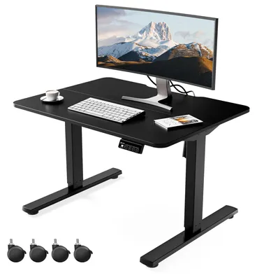 Productafbeelding van Sta Bureau Elektrisch Verstelbaar - 80x60 cm Werkblad - 48-75 cm Hoogte - Metaal - Zwart