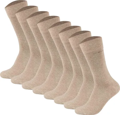Produktbild von Camano Uni Socken - Soft Socks, einfarbig, 8er Pack Sand 39-42