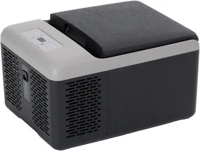 Imagen del producto de Mini nevera portátil - Ideal para viajes y camping - Enfriamiento potente - 9 litros - Color negro