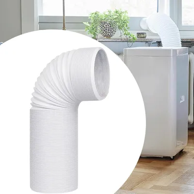 Obrázok produktu pre Adaptér výfukovej hadice – pripojenie k oknu – pre mobilnú klimatizáciu – univerzálna kompatibilita – 13/15 cm – biela