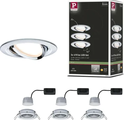 Produktbild von Paulmann LED Einbauleuchte Nova Basisset schwenkbar