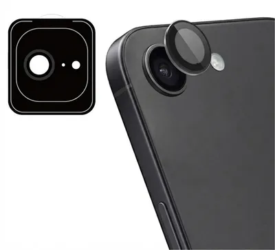 Immagine prodotto di Imoshion, confezione da 2 protezioni in vetro per fotocamera, compatibili con iPhone 17e / 16e - colore nero