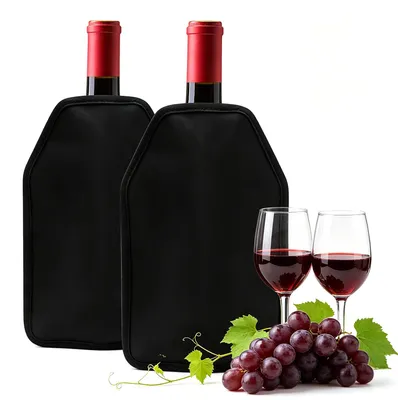 Weinflaschenkühler 2er Set – Kühlmanschette für Wein & Champagner
