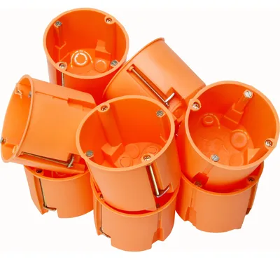 Produktbild von Kopp Hohlwandschalterdose, Ø68mm, Dosentiefe: 61mm, orange, IP30, Profi-Pack: 10
