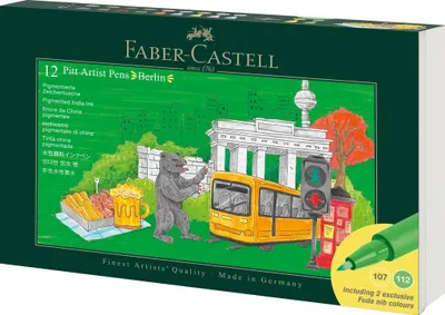 Zdjęcie produktu dla Pisaki artystyczne Berlin 12kol FABER CASTELL