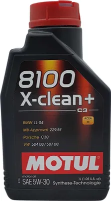 Produktbild von Motoröl MOTUL 8100 X-CLEAN+ 5W-30 1 Liter
