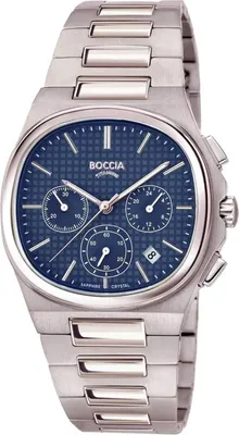 Produktbild von Boccia 3740-01 Herrenuhr Titanium Saphirglas Chronograph 39mm 5ATM