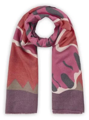Produktbild von Codello (122) PRINTED SCARF POLYESTER/VISCOSE TIGER pink-90X180CM, pink PIN2 PIN2 90/180CM