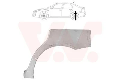 Produktbild von VAN WEZEL Seitenwand Reparaturblech für ALFA ROMEO 159 Sportwagon (939) 159 (939)