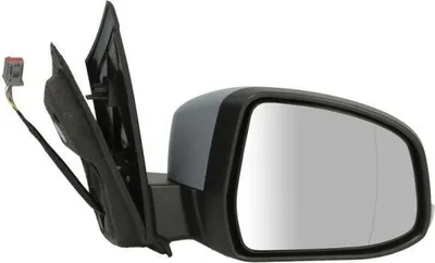 Produktbild von BLIC 5402-04-1128291P Außenspiegel Seitenspiegel Rechts für FORD Focus II Schrägheck (DA, HCP, DP) Asphärisch Grundiert Elektrisch