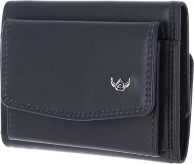 Produktbild von Golden Head Leder Geldbörse Polo RFID Protect Minischeintasche 1314 Marineblau dunkelblau