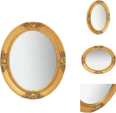 Image de vidaXL Miroir mural de style baroque 50x60 cm Or - Miroir