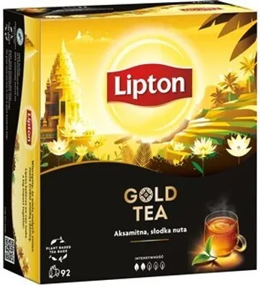 Produktbild von Čierny čaj LIPTON Gold (92 vrecúšok)