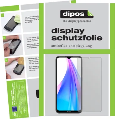 A collage showing instructions for applying a screen protector and a product image of the screen protector with a smartphone.